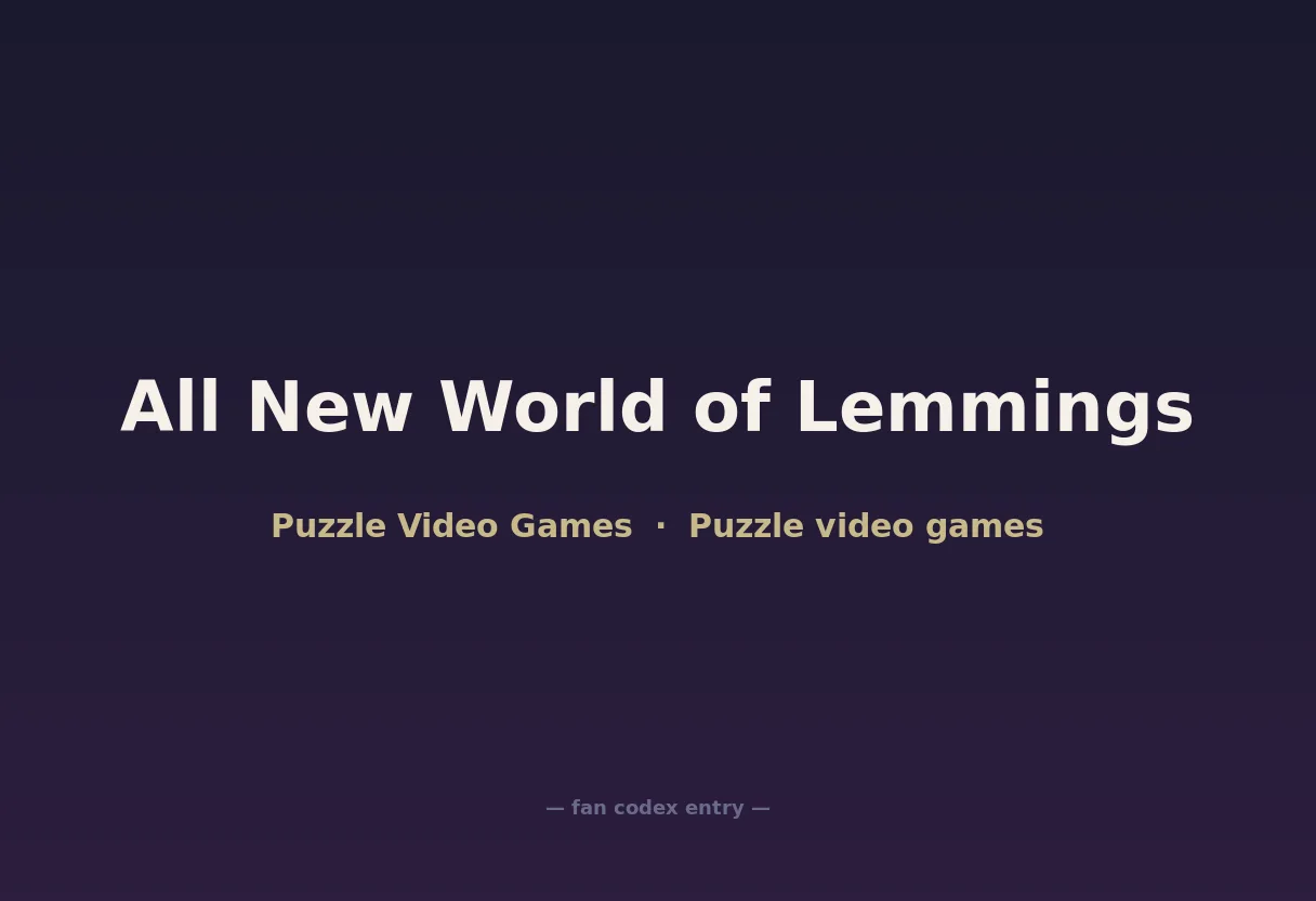 All New World of Lemmings