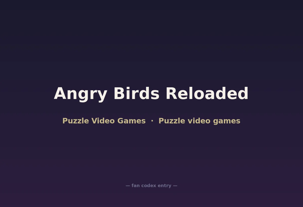 Angry Birds Reloaded