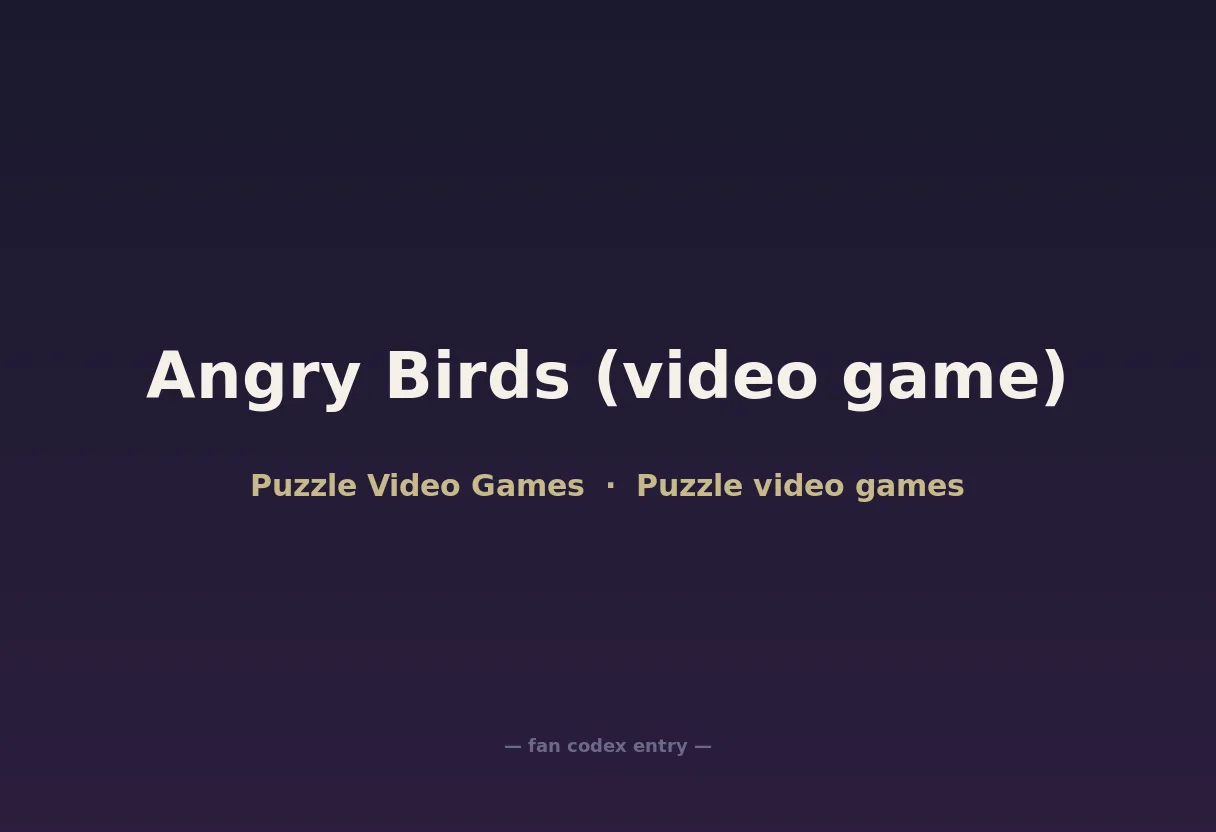 Angry Birds (video game)