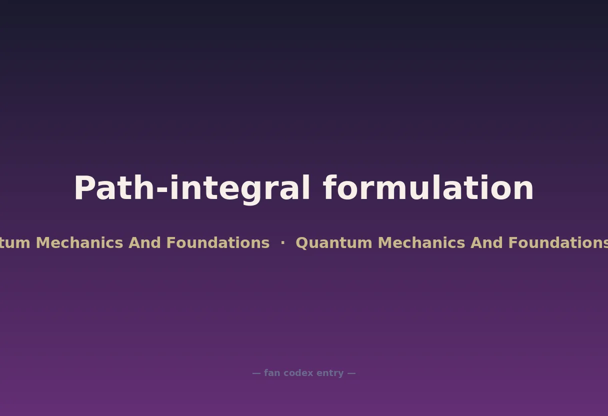 Path-integral formulation