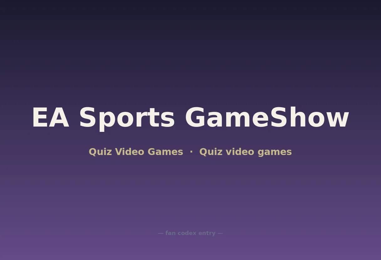 EA Sports GameShow