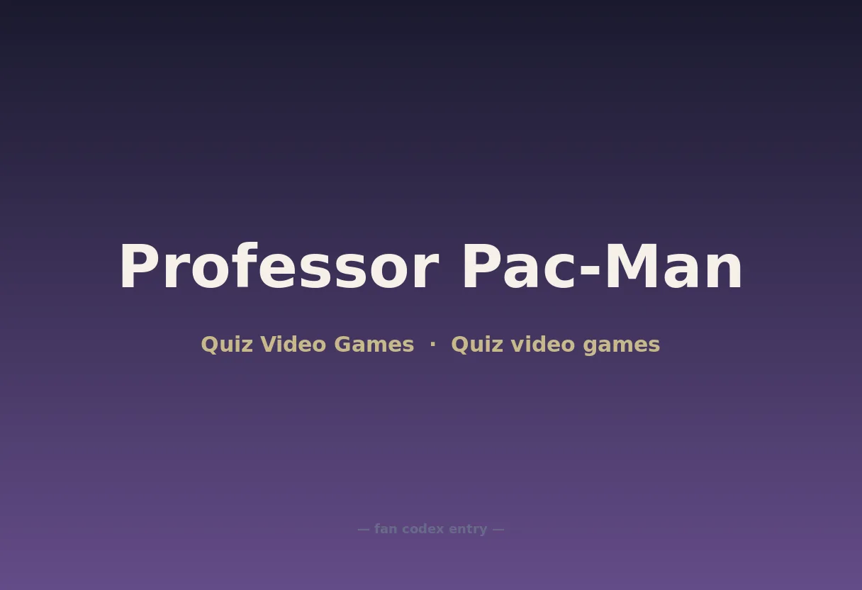 Professor Pac-Man