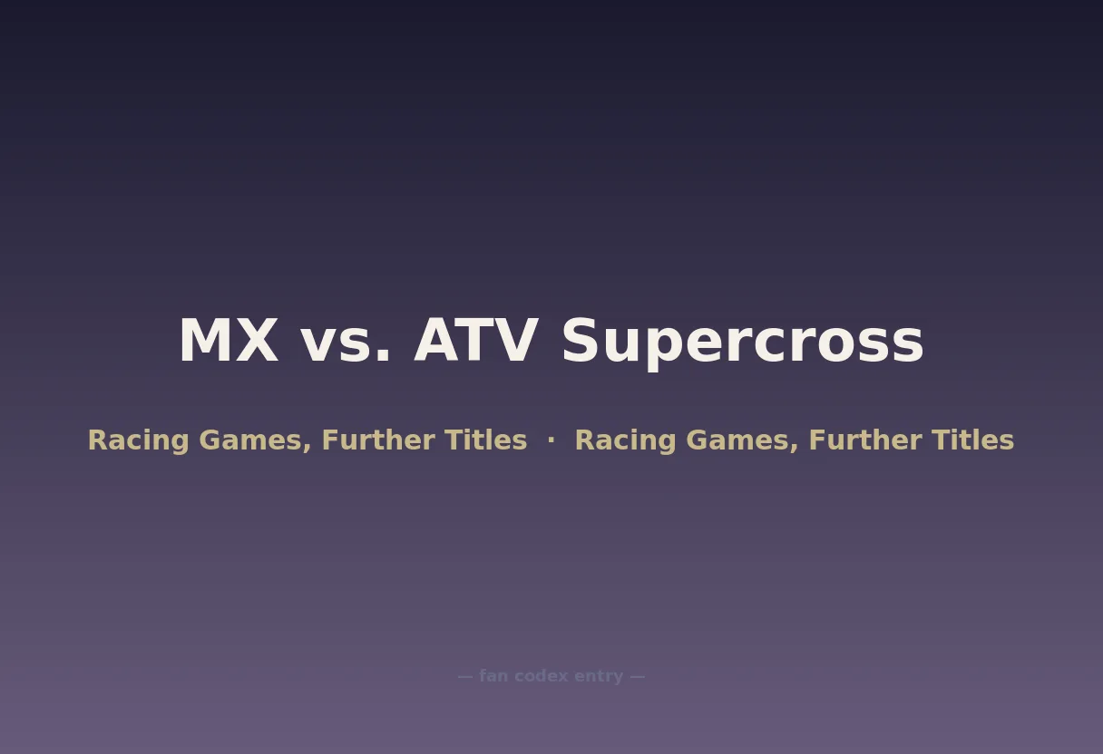 MX vs. ATV Supercross