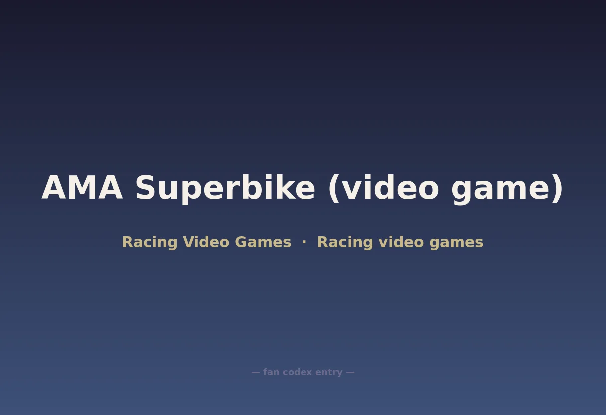 AMA Superbike (video game)