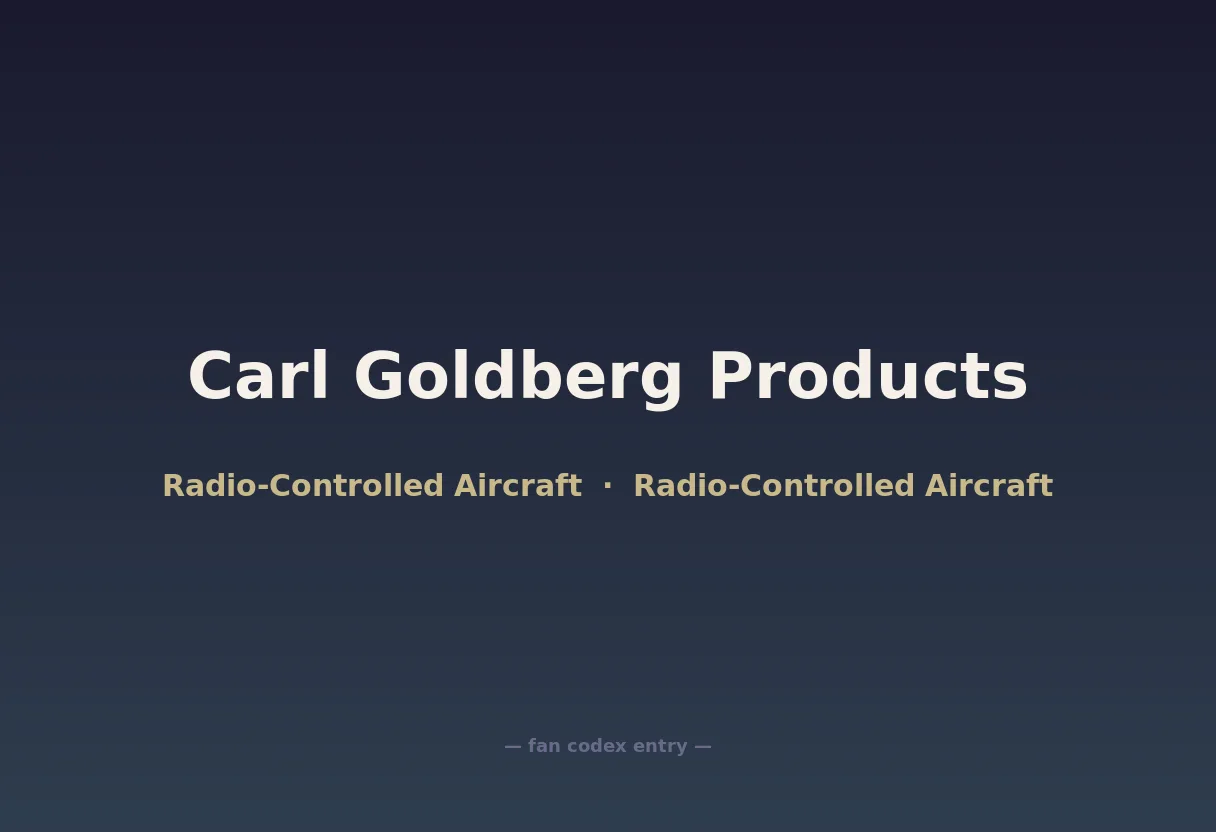 Carl Goldberg Products