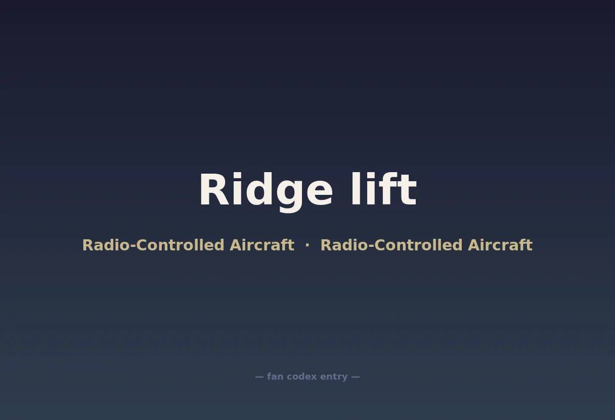 Ridge lift