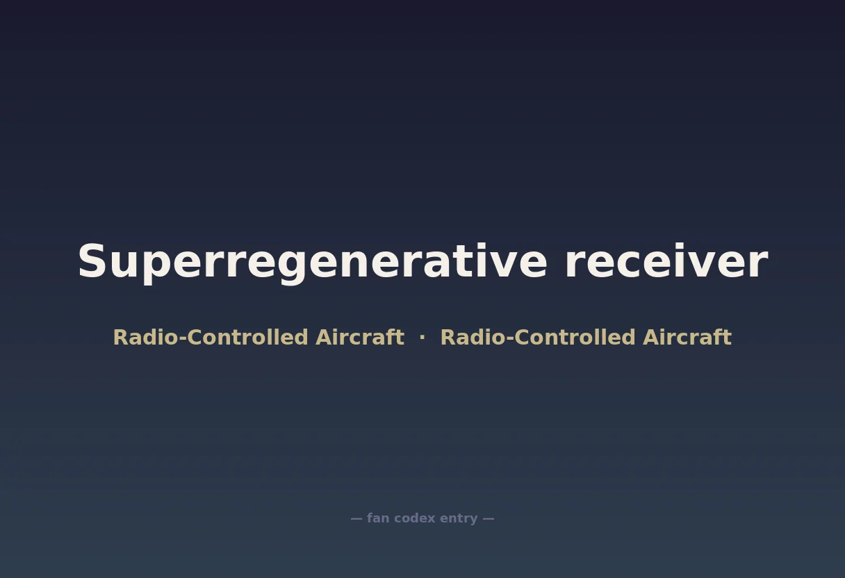 Superregenerative receiver