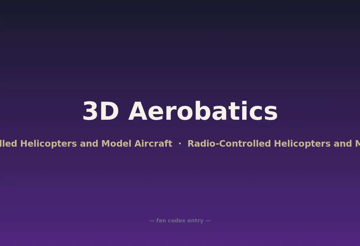 3D Aerobatics