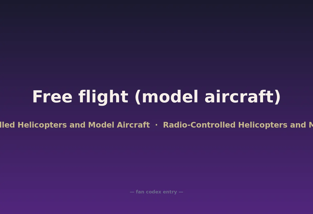Free flight (model aircraft)
