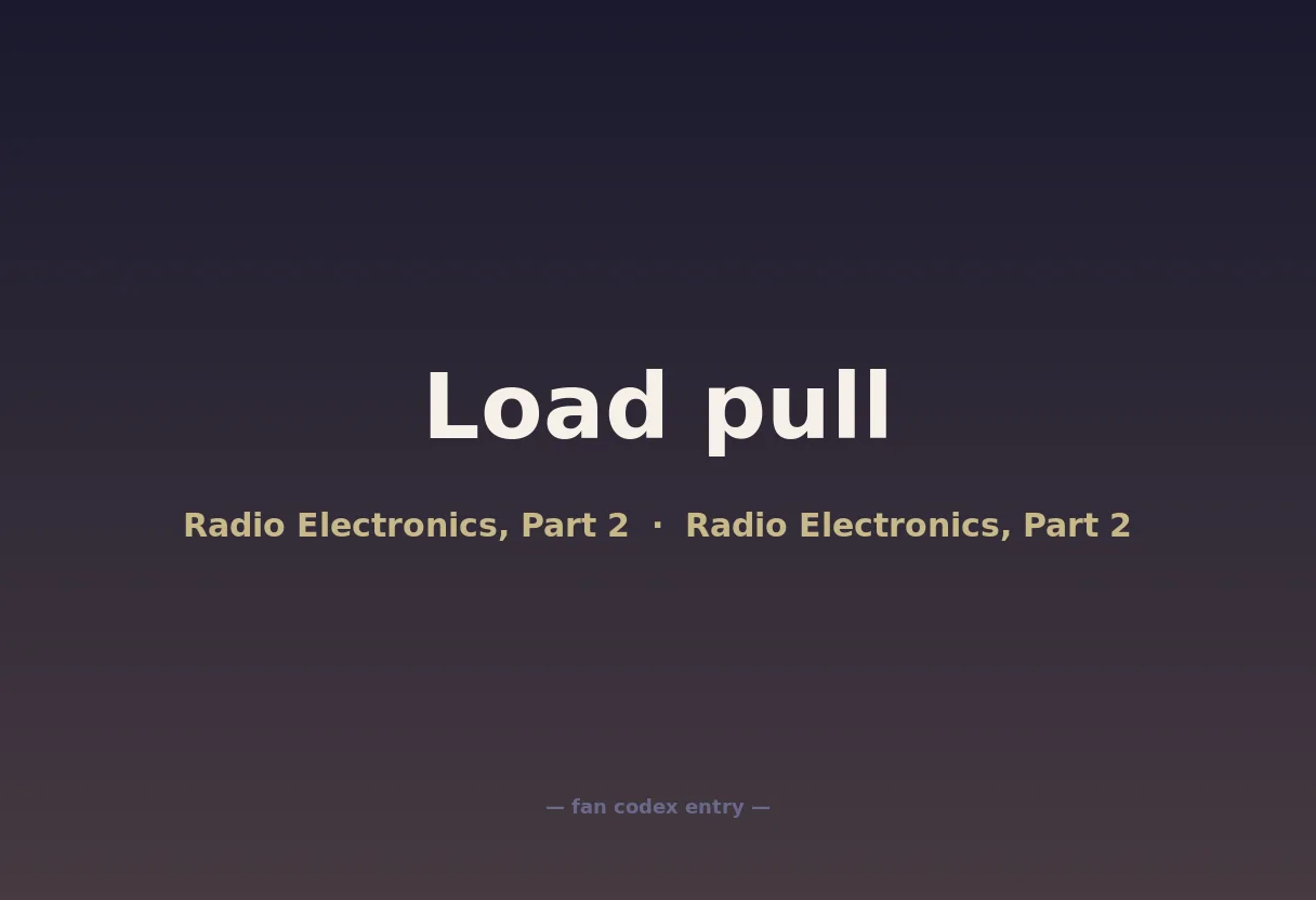Load pull