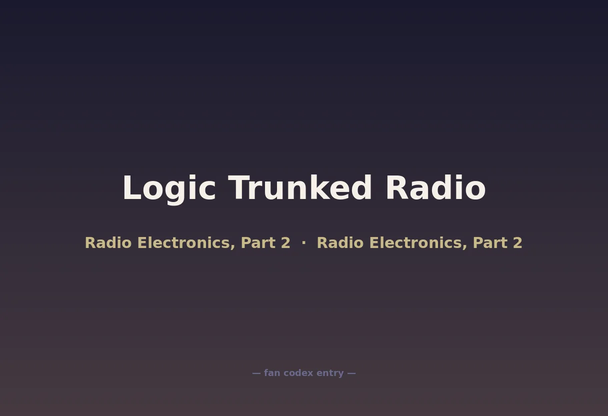 Logic Trunked Radio