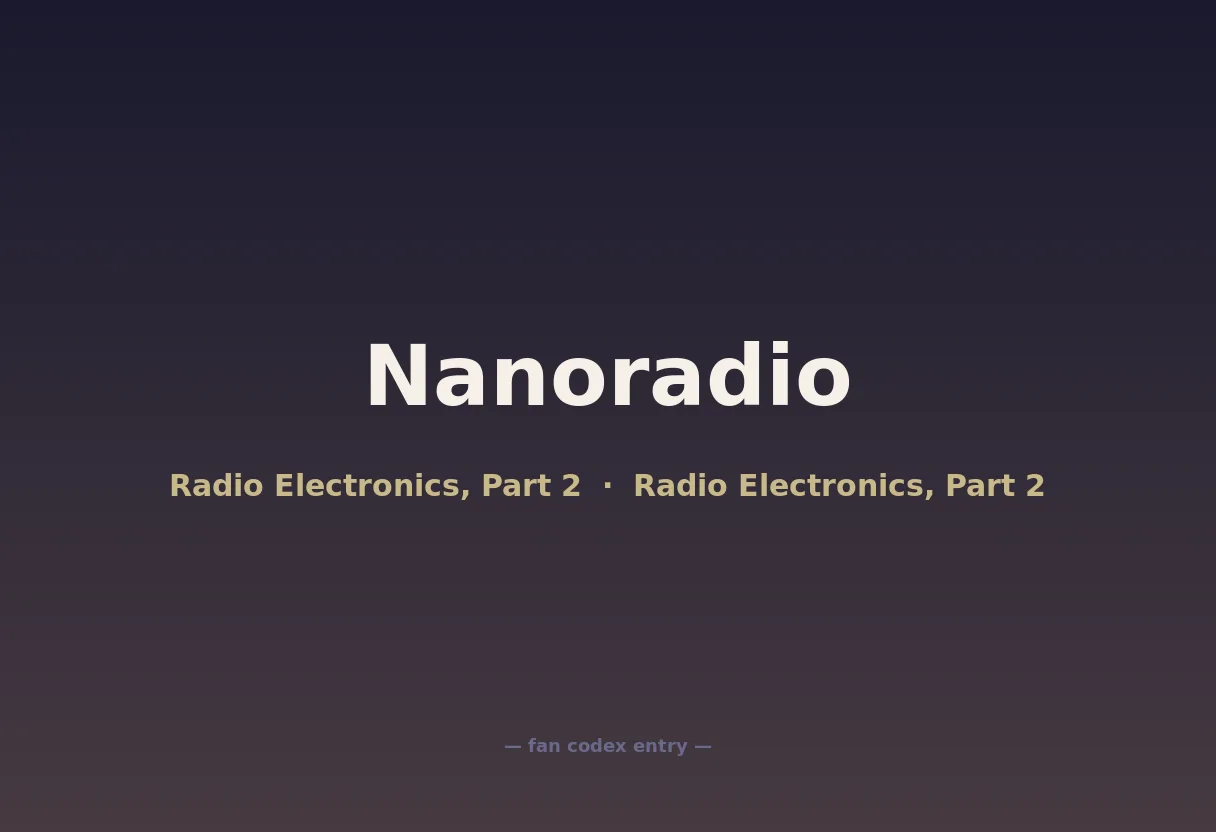 Nanoradio