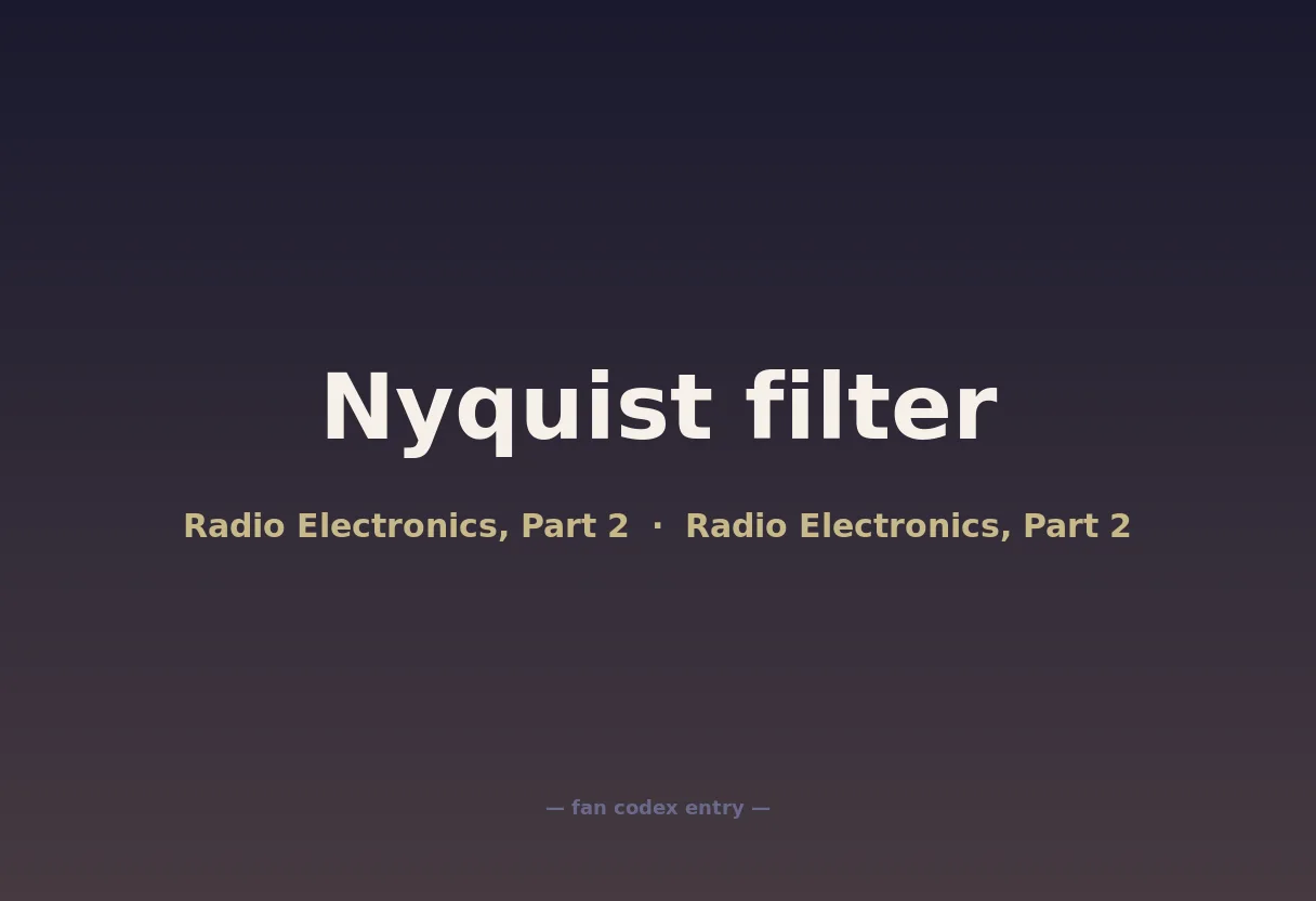 Nyquist filter