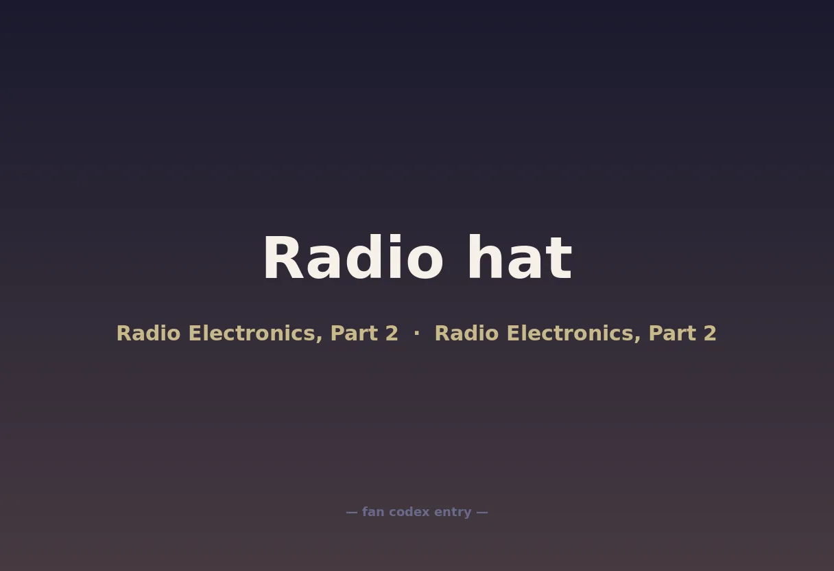 Radio hat
