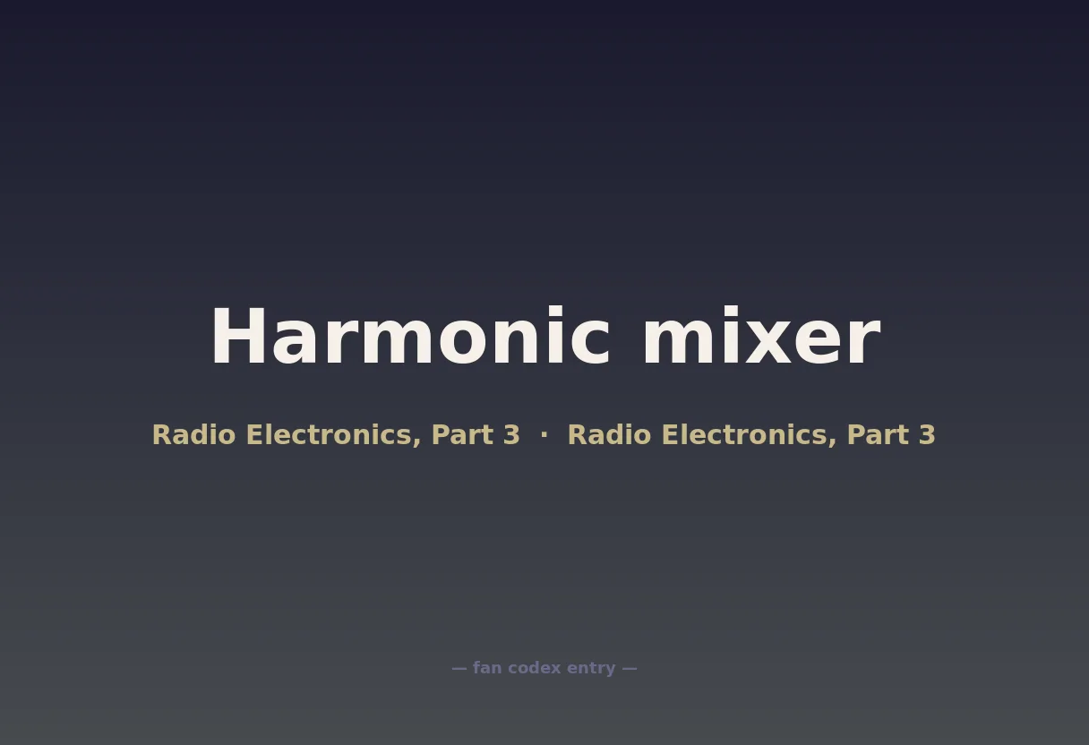 Harmonic mixer