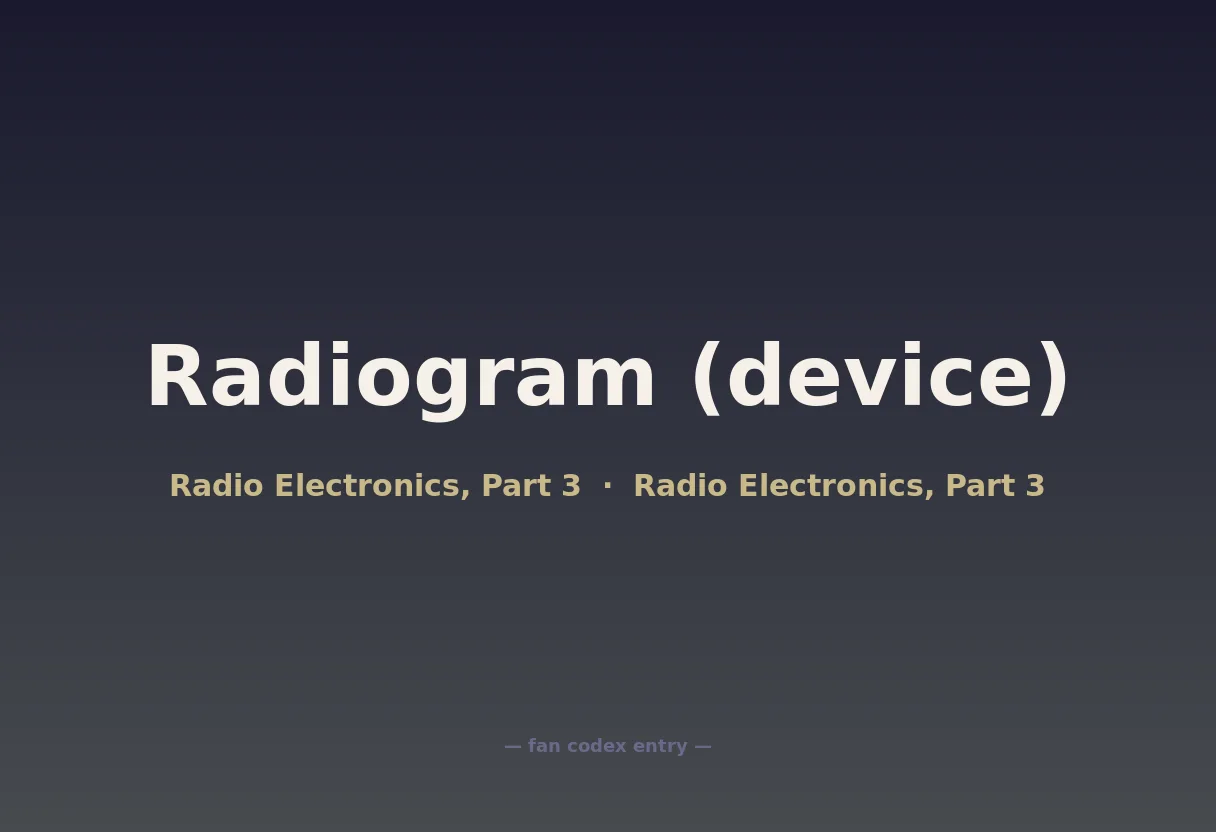 Radiogram (device)