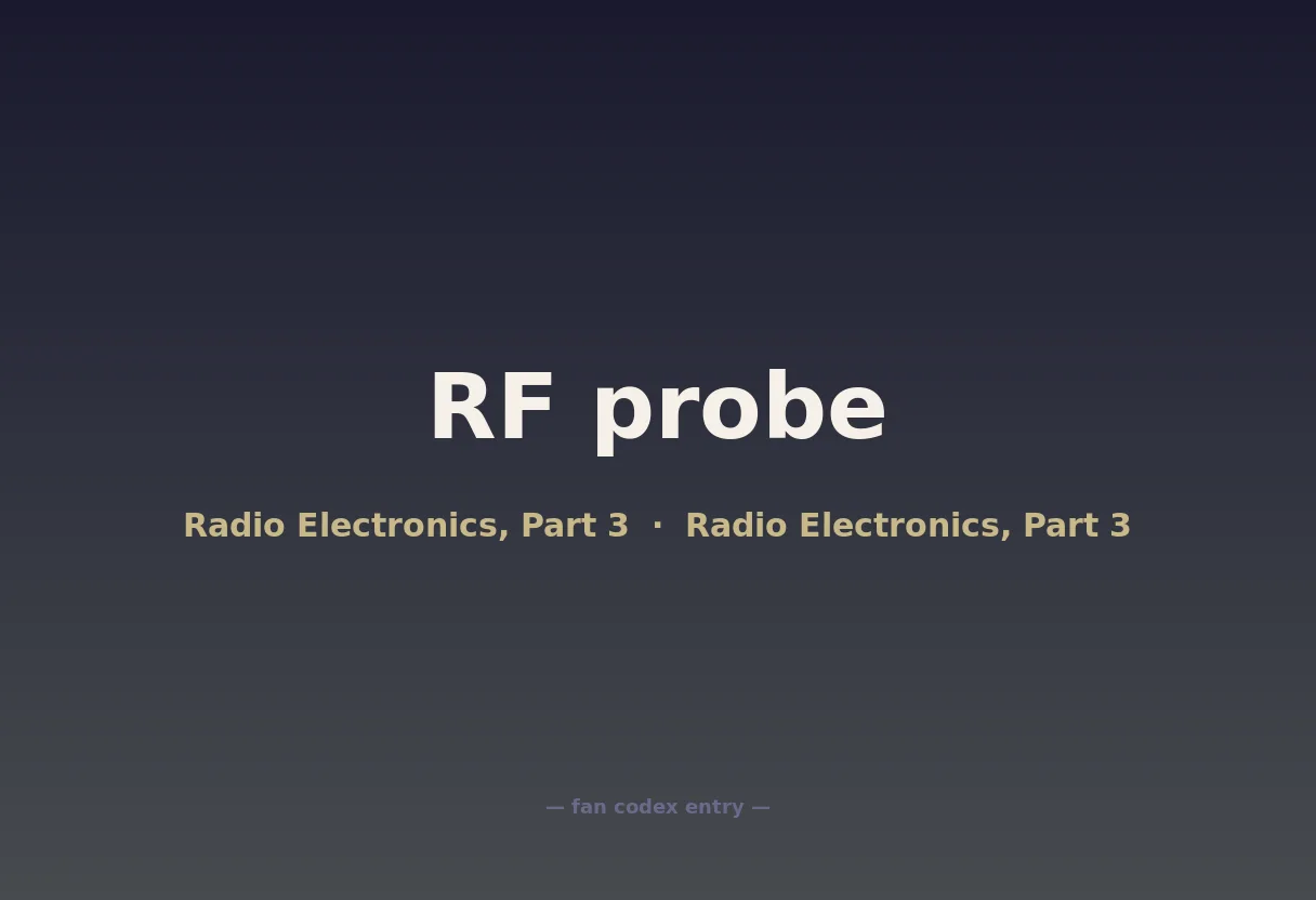 RF probe
