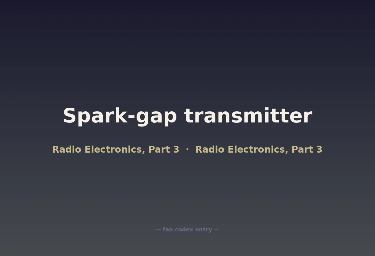 Spark-gap transmitter
