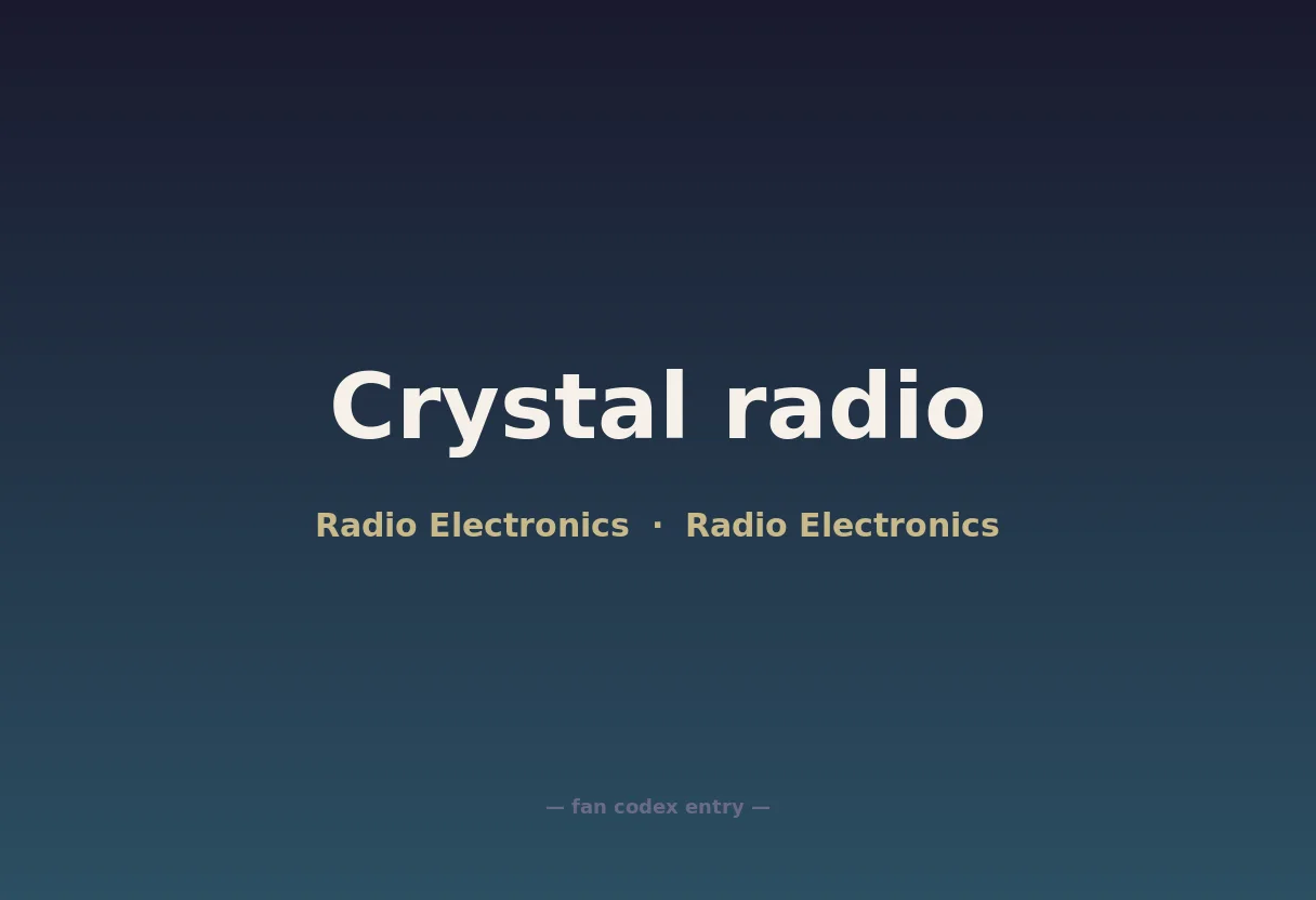 Crystal radio