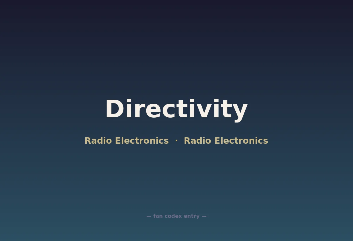 Directivity
