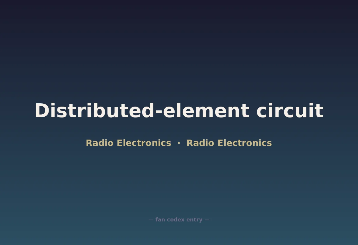 Distributed-element circuit