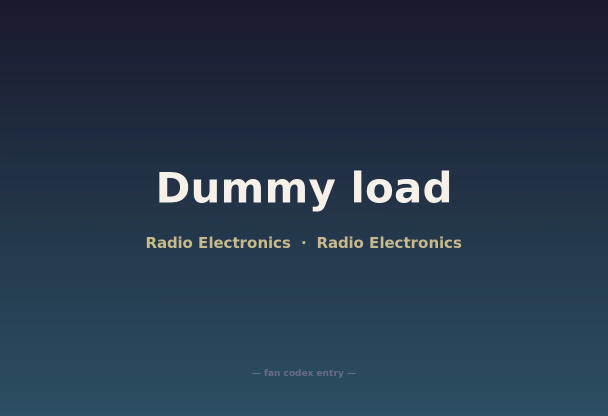 Dummy load