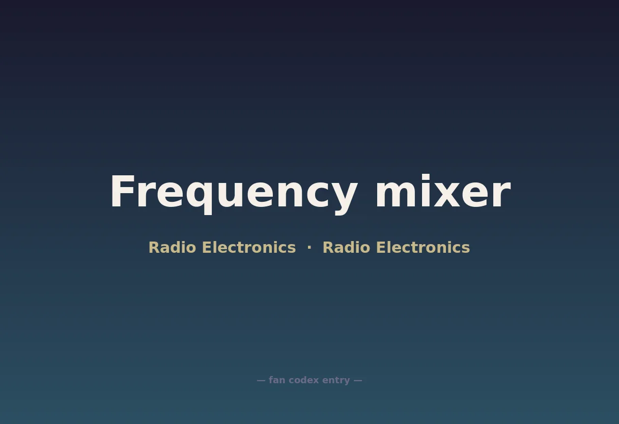 Frequency mixer
