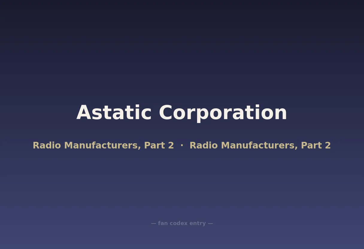 Astatic Corporation