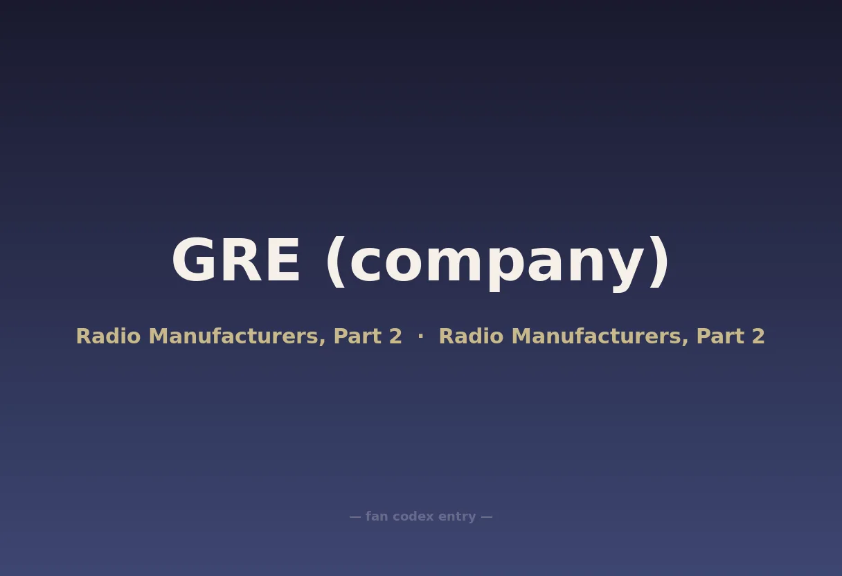 GRE (company)