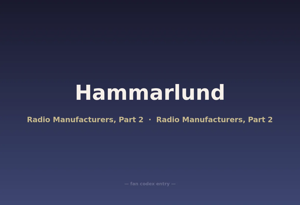 Hammarlund