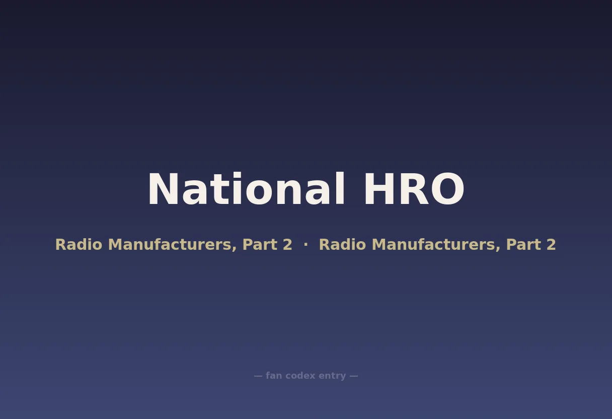 National HRO