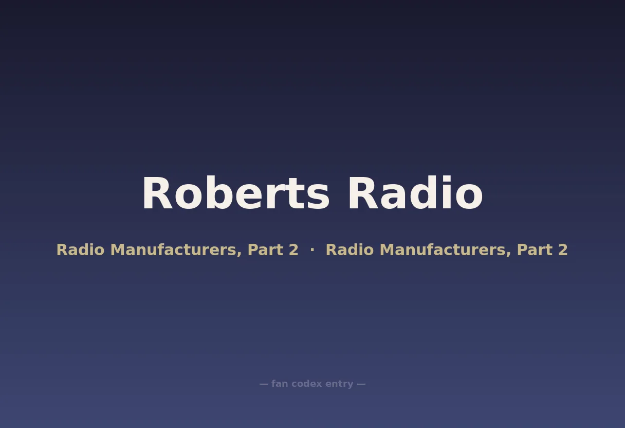 Roberts Radio