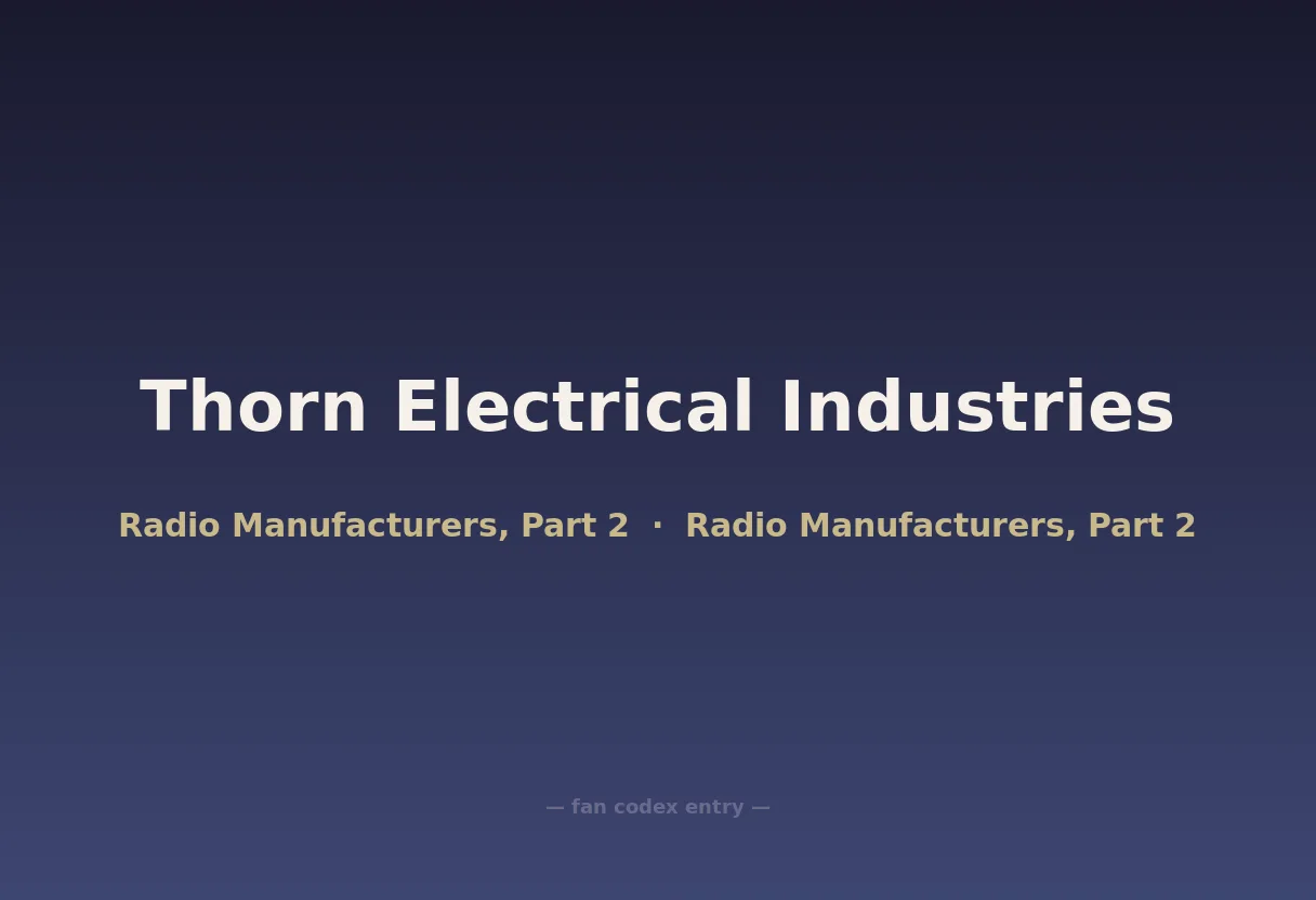 Thorn Electrical Industries