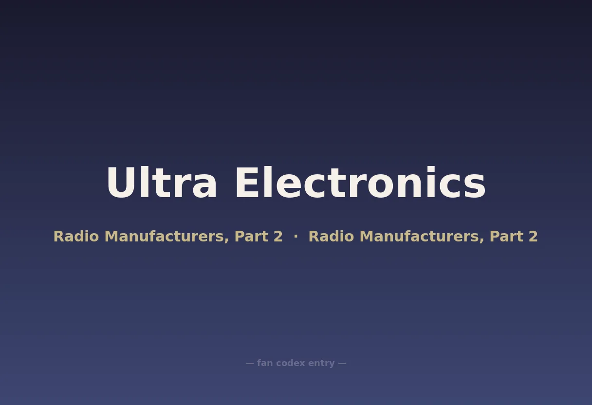 Ultra Electronics