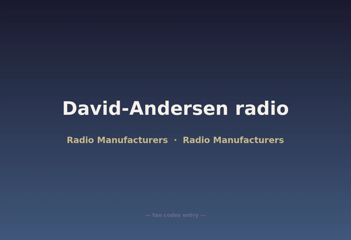David-Andersen radio