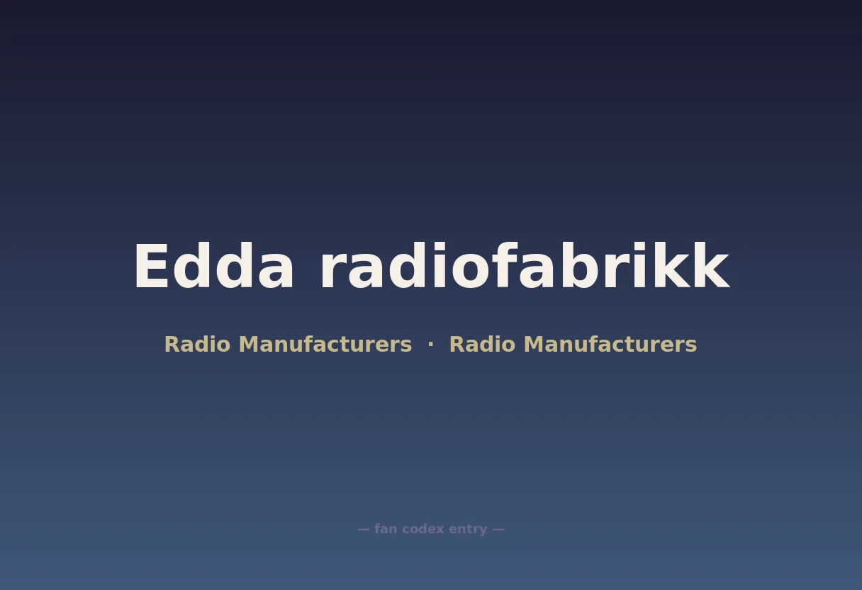 Edda radiofabrikk