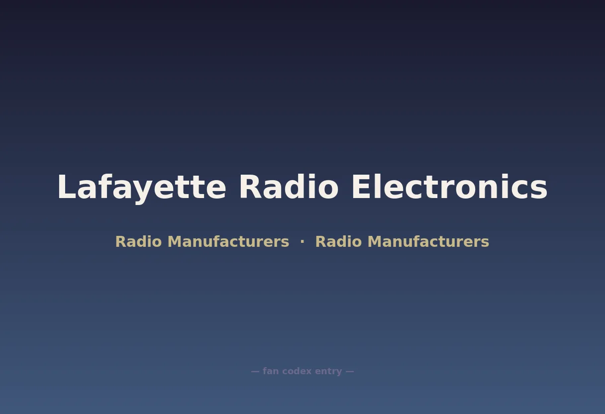 Lafayette Radio Electronics