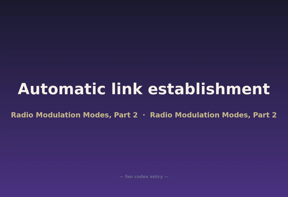 Automatic link establishment
