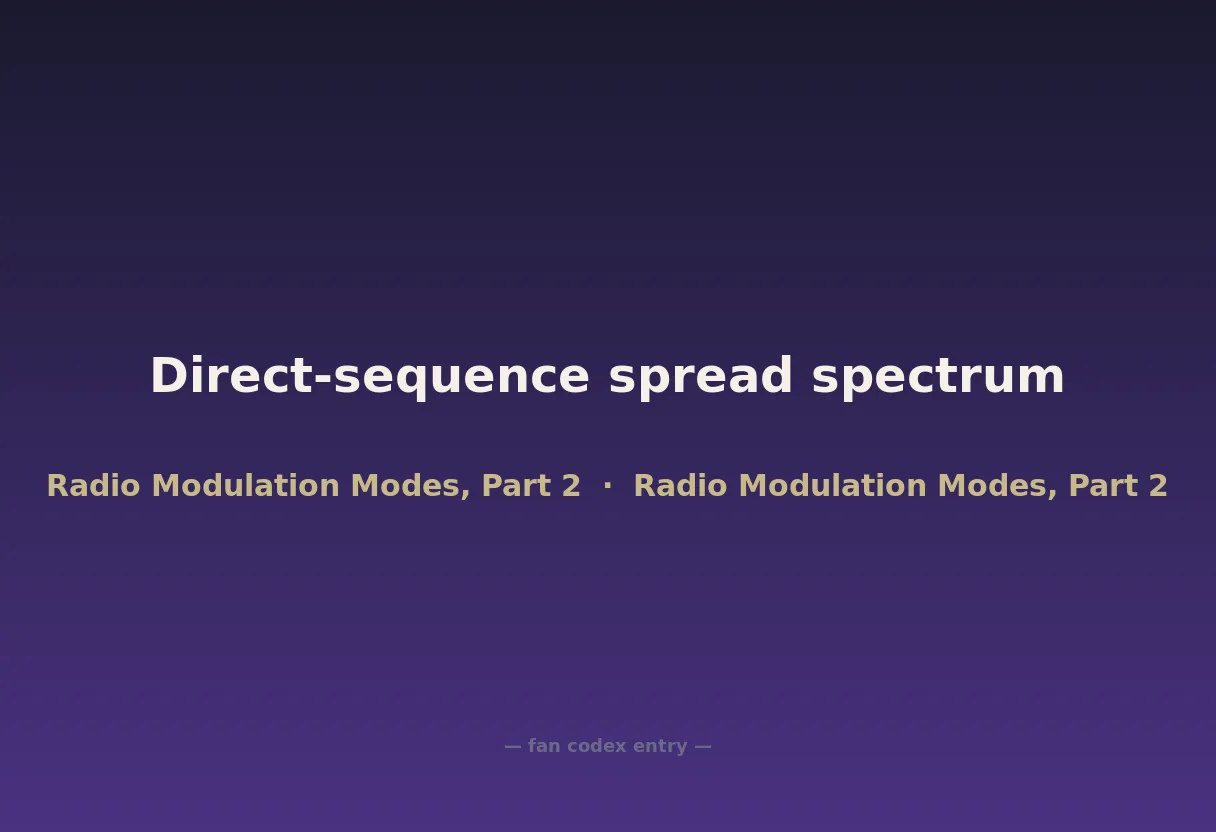 Direct-sequence spread spectrum
