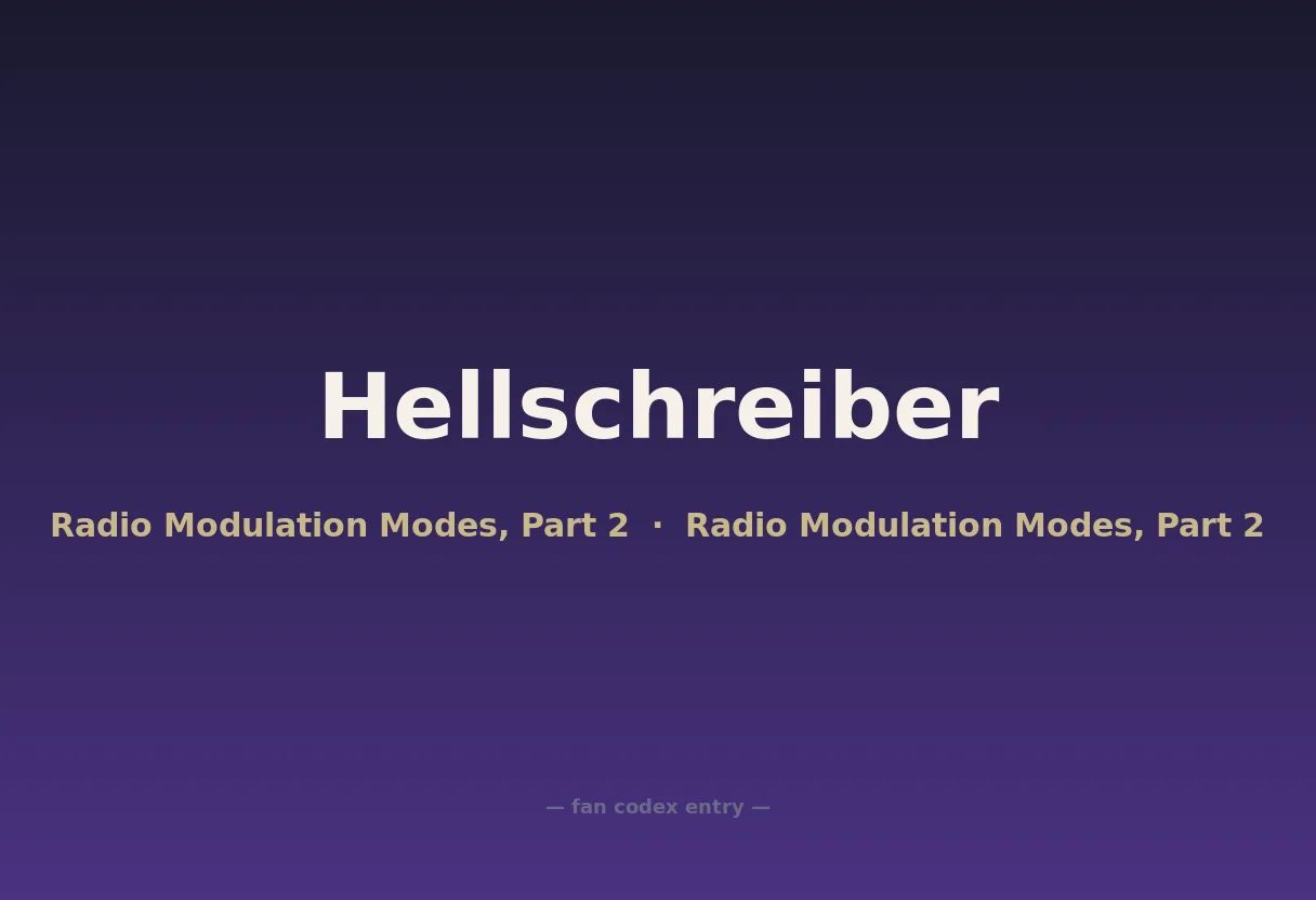 Hellschreiber