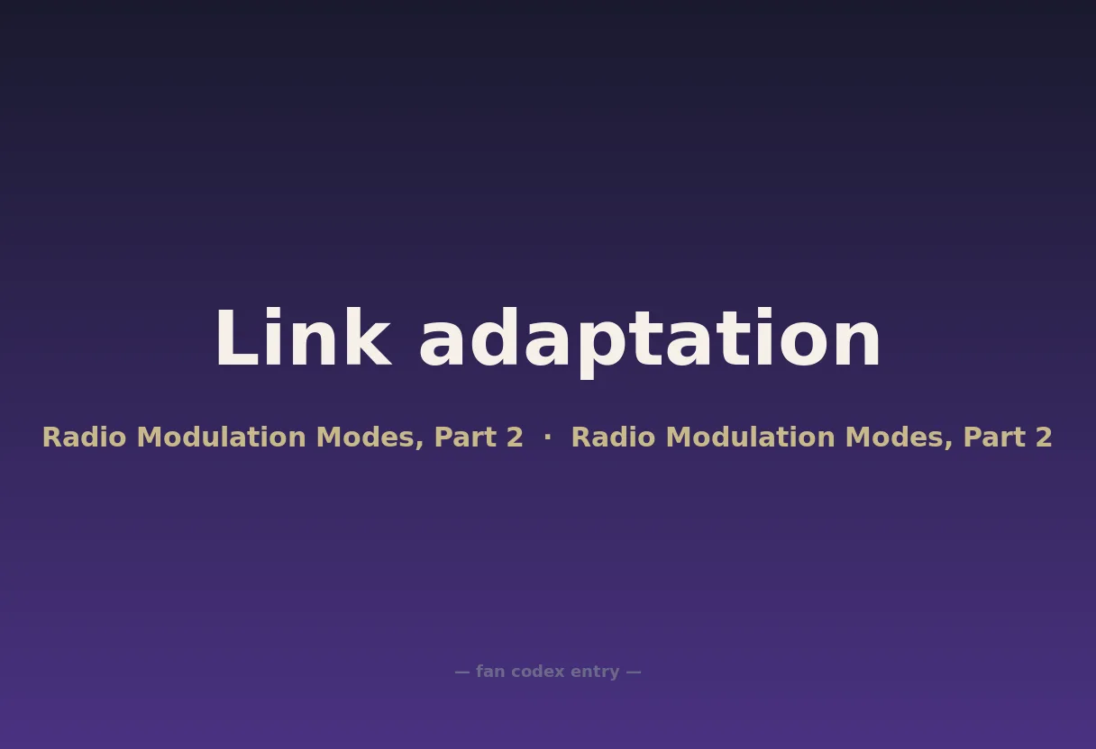 Link adaptation