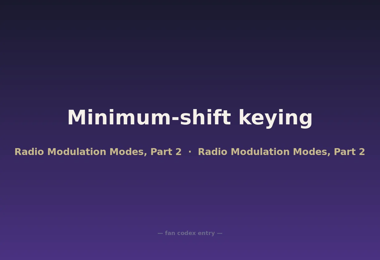 Minimum-shift keying