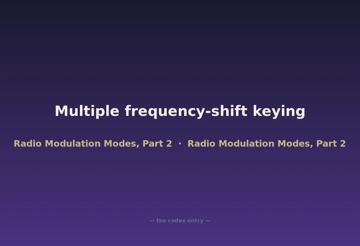 Multiple frequency-shift keying