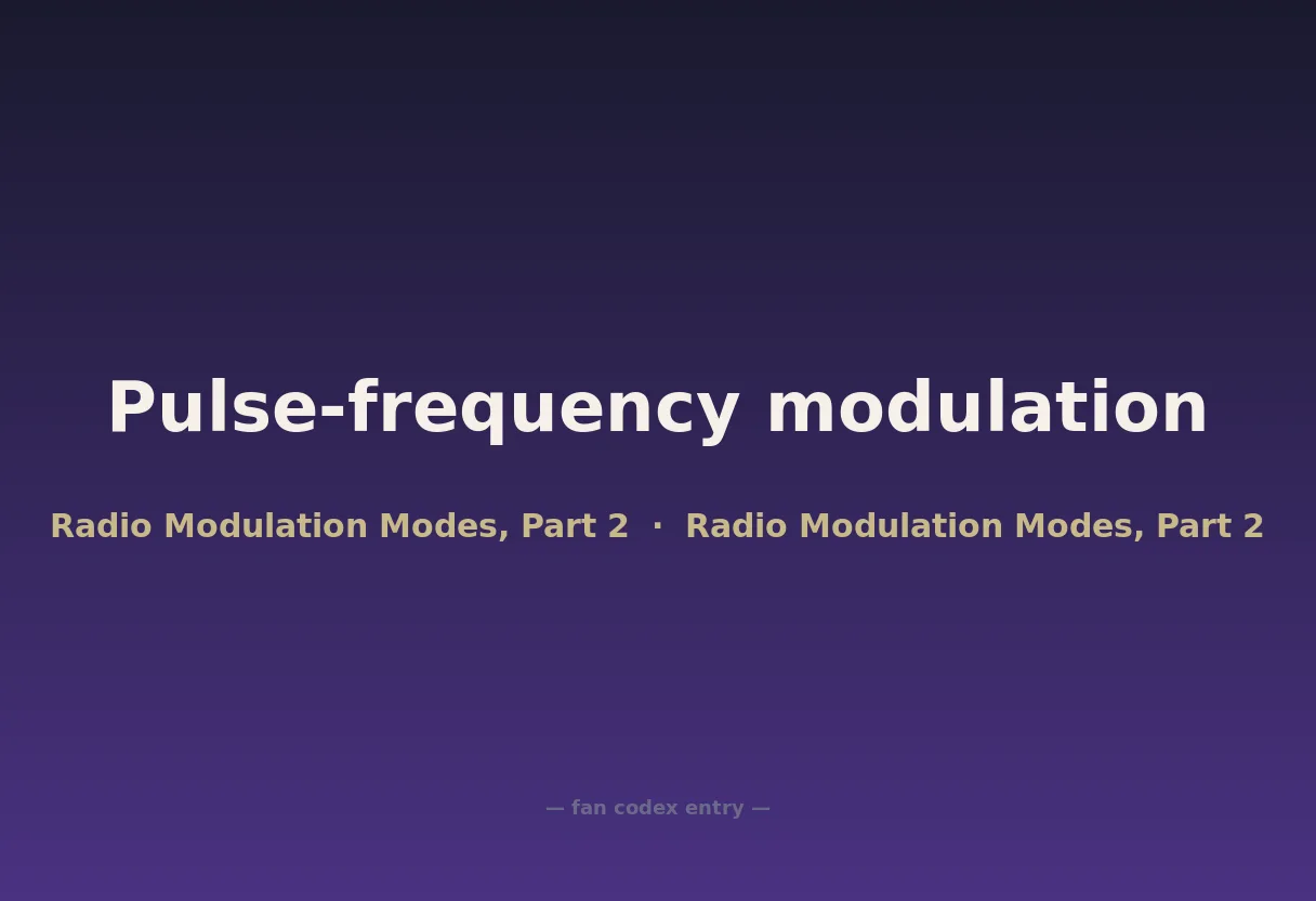 Pulse-frequency modulation
