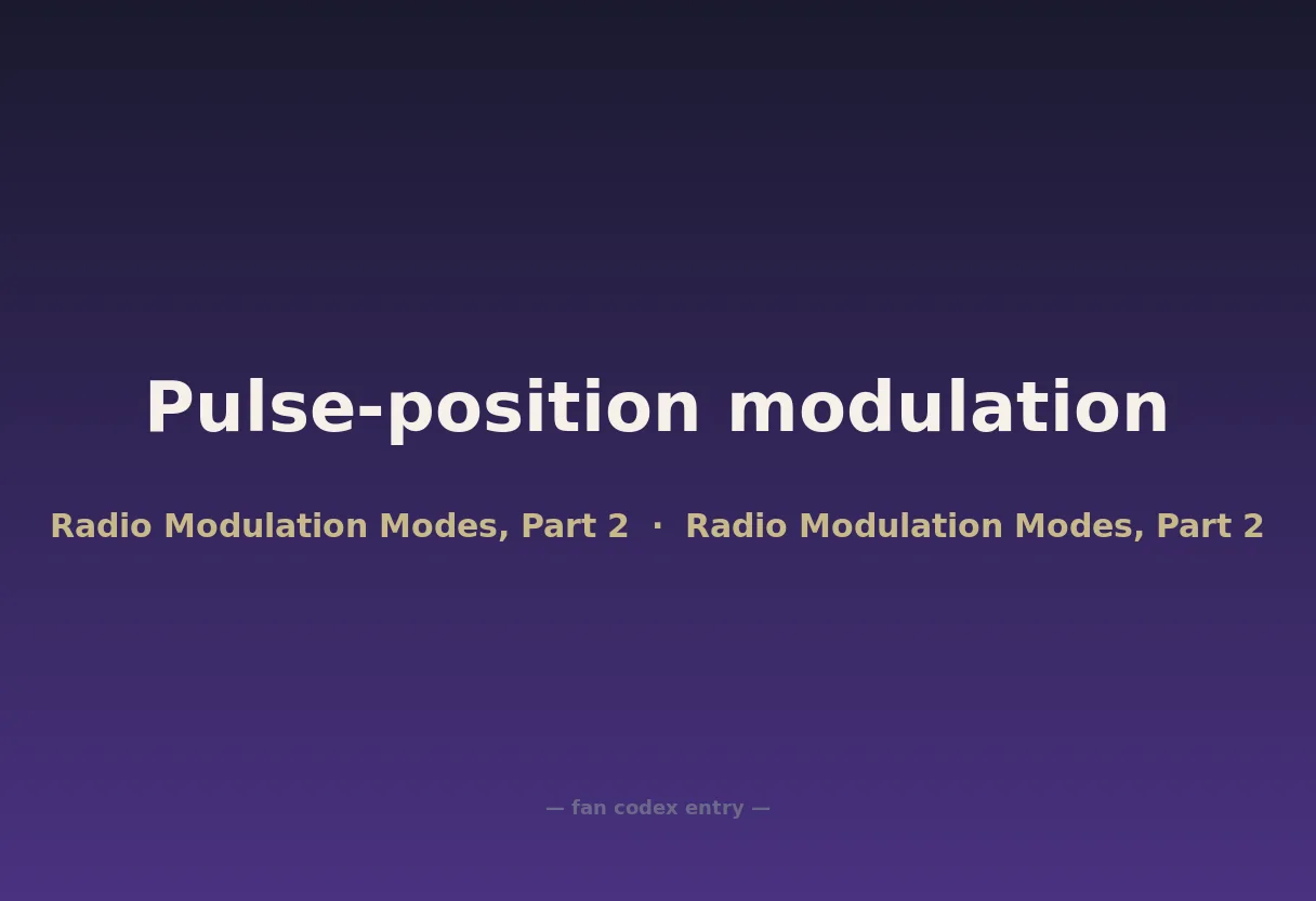 Pulse-position modulation