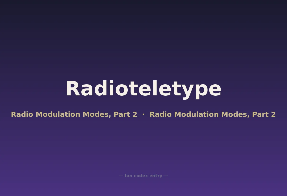 Radioteletype