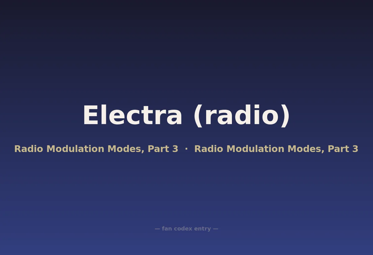 Electra (radio)