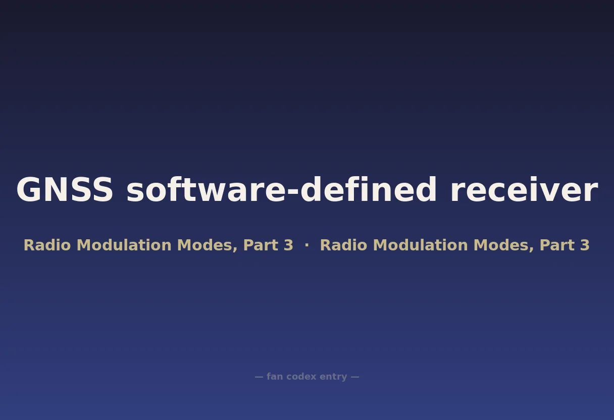 GNSS software-defined receiver