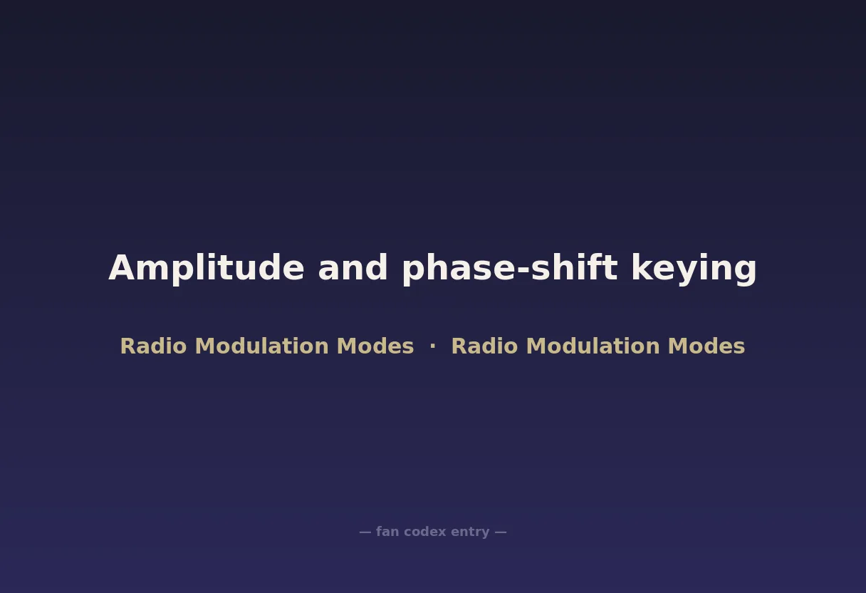 Amplitude and phase-shift keying