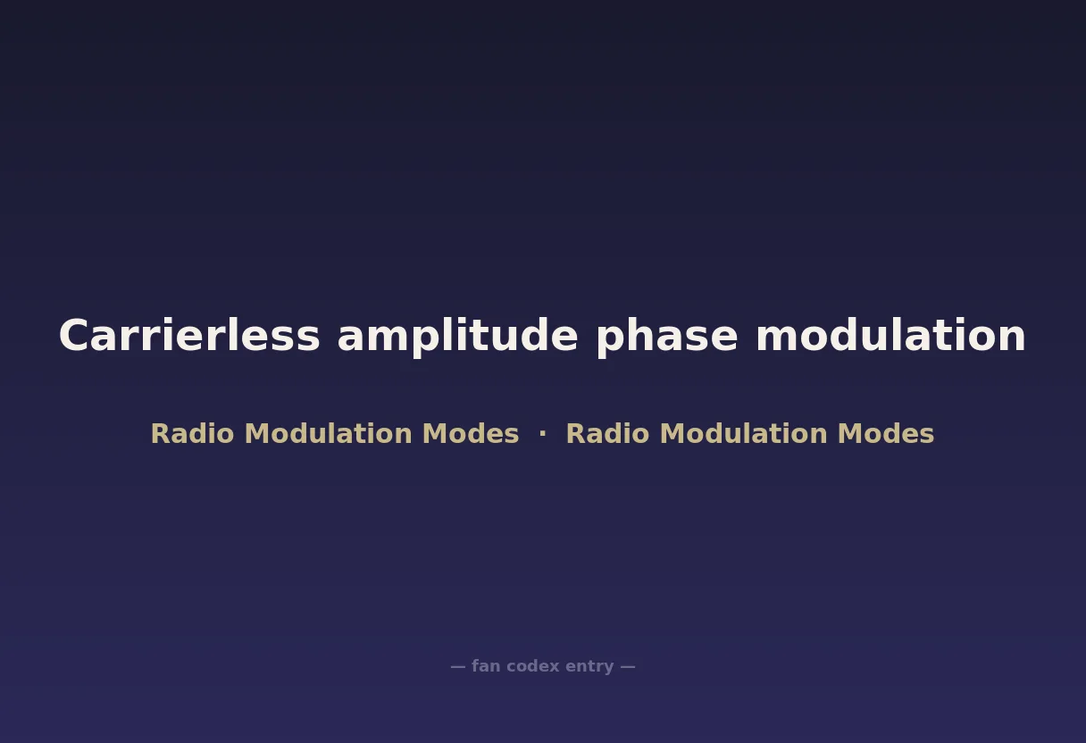 Carrierless amplitude phase modulation